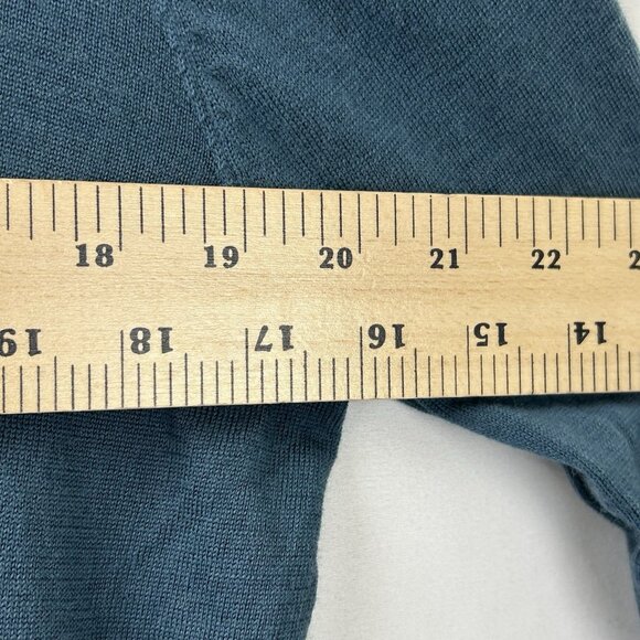 Banana Republic Men’s L Dark Blue 100% Merino Wool Crew Sweater Grandpa Casual - Picture 4 of 12